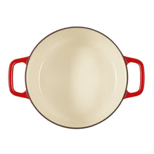 Carote 4.5QT Enamel Cast Iron Dutch Oven, 9.5 Inch Round Soup Pot with Lid, Induction Compatible,Red