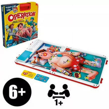 Operation Electronic Board Game with All-in-One Carrying Case, Kids Games for Kids, 6 and up