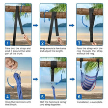 FGY Hammock Chair Swing Portable Canvas Camping Hanging Seat for Outdoor Indoor