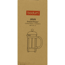 BODUM Java French Press Coffee Maker with Borosilicate Glass Carafe, 34 Ounce, Black