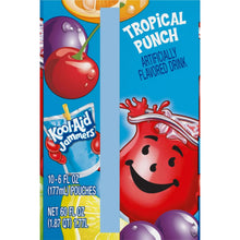 Kool-Aid Jammers Tropical Punch Flavored Drink, 10 ct Box, 6 fl oz Pouches