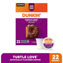 Dunkin’ Turtle Love Artificially Flavored Coffee, Dark Roast, Keurig K Cup Pods, 22 Count Box