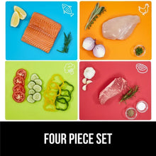 GORILLA GRIP Cutting Board, Flexible, Durable Plastic Chopping Mats, 15x12, Multicolor