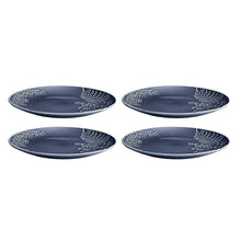 Better Homes & Gardens Ellie Blue Stoneware 12 Piece Dinnerware Set