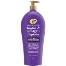 OGX Volume & Strength + Biotin & Collagen with Peptide Shampoo (40 Fl. Oz.) - Brands For Less USA