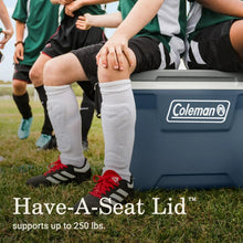 Coleman 52 qt Hard Sized Cooler / Ice Chest, 316 Series, Lakeside Blue