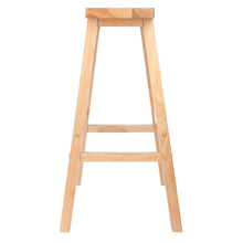 Winsome Satori Saddle Seat Bar Stool, 29", Natural Finish