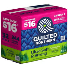 Quilted Northern Ultra Soft & Strong 2-Ply Toilet Paper, Septic Safe (244 Sheets/Roll, 32 Rolls) - Brands For Less USA