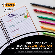 BIC Gelocity Quick Dry Gel Pens, School Supplies, Medium Point, 0.7 mm, Assorted Colors, 16-Count