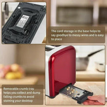 SEEDEEM Toaster 2 Slice, Touch Control Stainless Toaster LCD Display, 50% Faster Heating Speed, 1.4'' Wide Slots, More Timer Functions, Removable Crumb Tray, 1350W, Dark Metallic