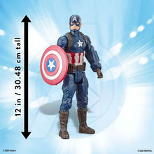 Marvel Avengers: Titan Hero Series Captain America, Iron Spider, Black Panther, and Iron Man Kids Toy Action Figure for Boys and Girls (12")