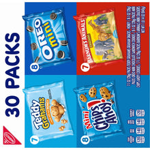 OREO, CHIPS AHOY!, Teddy Grahams Honey & Barnum'S Animal Crackers Variety Pack, 30 Snack Packs - Brands For Less USA
