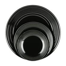 10 Strawberry Street Nova Black Round 62-Piece Stoneware Dinnerware Set, Service for 6
