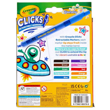 Crayola Clicks Retractable Markers, 10ct, Cone Tip Washable Markers, Cute School Supplies, Classroom Essentials, Gifts for Teachers and Kids, Ages 6+
