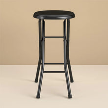 Mainstays 24" Vinyl Padded Folding Stool, Black