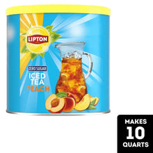 PR Lipton Zero Sugar Diet Sugar Free Peach Iced Tea Mix, 10 Quarts