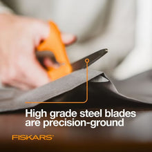 Fiskars 8 Inch Original, Orange Handled Scissors for Adults