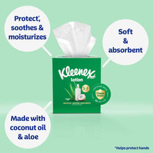 Kleenex Lotion Facial Tissues with Coconut Oil, 4 Flat Boxes, 120 Tissues Per Box, 3-Ply