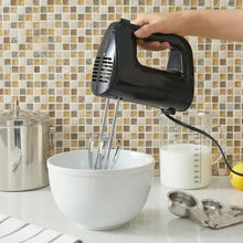 Mainstays 5-Speed Corded Hand Mixer Black with 2 Beaters, New
