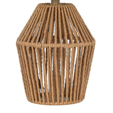 Mainstays 12.75" Rope Mini Lamp, Brown, 5.75 x 6.5 x 6.5" Lamp Shade