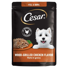 Cesar Filets in Gravy Wood-Grilled Chicken Flavor Wet Dog Food, 1.76-oz Mini-Pouches