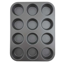 (3 pack) Mainstays 12-Cup Nonstick Muffin Pan, Cupcake Pan, 2.9" Diameter Cup, Gray, 1 Count