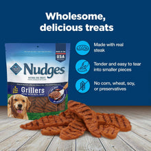 Blue Buffalo Nudges Grillers Natural Dog Treats Made with Real Beef, 16-oz. Bag