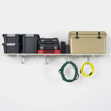 SafeRacks Wall Shelf Combo Kit, Two Shelves, Four Deck Hooks