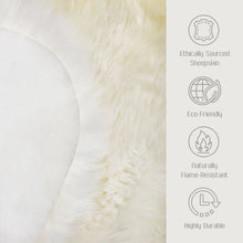 100% Genuine Sheepskin Rug, 5'10" x 1'11"