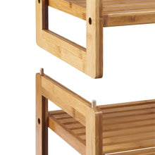 TRINITY Bamboo 2-tier Shoe Rack, 2-pack