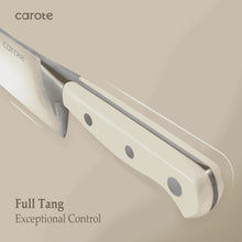 Carote 14 Pcs Knife Set with Wooden Block Stainless Steel Knives with Ergonomic Handle, Forged