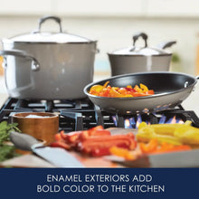 Rachael Ray 15 Piece Hard Enamel Nonstick Pots and Pans Set - USA MEGA SHOP