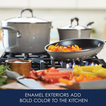 Rachael Ray 15 Piece Hard Enamel Nonstick Pots and Pans Set