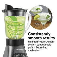 Hamilton Beach Wave Crusher Smoothie Blender for Kitchen, 40 oz Jar for Smoothies and Shakes with Blend-in Travel Jar, Black