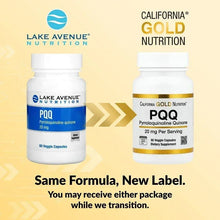 California Gold Nutrition, PQQ, 20 mg, 60 Veggie Capsules