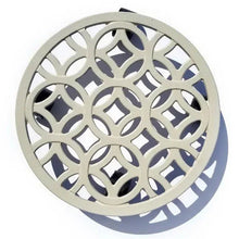allen + roth 12-in L x 12-in D x 2.7-in H Off-white Plant Caddy