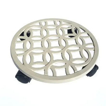 allen + roth 12-in L x 12-in D x 2.7-in H Off-white Plant Caddy
