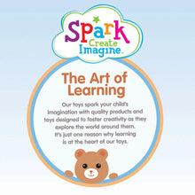 Spark Create Imagine Soft Bear Plush with Beans, 17 in, 0 Months+