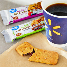 Great Value Fruit & Grain Cereal Bars, Variety Pack, 1.3 oz, 32 Count