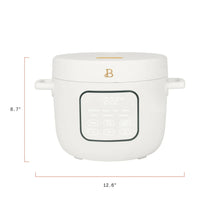 Beautiful 14-Cup Cooked, 6-Cups Uncooked Electric Rice and Grain Cooker, EverGood™ Ceramic Nonstick Coating, by Drew Barrymore