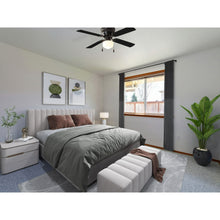 Mainstays 42 inch Hugger Indoor Ceiling Fan with Light Kit, Black, 4 Blades, Reverse Airflow