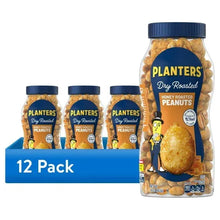 PLANTERS honey Roasted Peanuts, Party Snacks, Plant Based Protein, 16 oz Jar