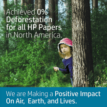 HP Home & Office Copy Paper, 92 Brightness, 20 lb., 8 1/2" x 11", 8 Reams, 4,000 Sheets/Carton