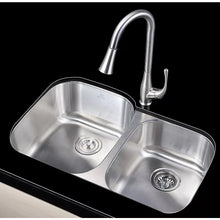 ANZZI Moore 32" x 20" Kitchen Sink - Brushed Silver