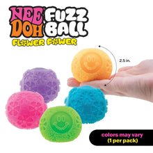 Nee Doh Fuzz Ball Flower Power Novelty Fidget Toy, Multiple Colors, Children Ages 3+