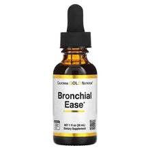 California Gold Nutrition, Bronchial Ease with Proprietary Blend of Fresh Osha Root, Mullein Leaf and Wild Cherry Bark, 1 fl oz (30 ml)