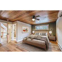 Mainstays 42 inch Hugger Indoor Ceiling Fan with Light Kit, Black, 4 Blades, Reverse Airflow
