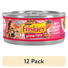 12pack-PurinaFriskiesPrimeFilets-SalmonandBeefinSauce-WetCatFood-5-5ozCan-_1 - USA Mega Market