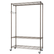 TRINITY Bronze Rolling Garment Rack