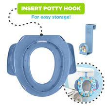 Bluey Soft Potty Training Seat for Toddlers with Hanging Hook, Fits Standard Toilets